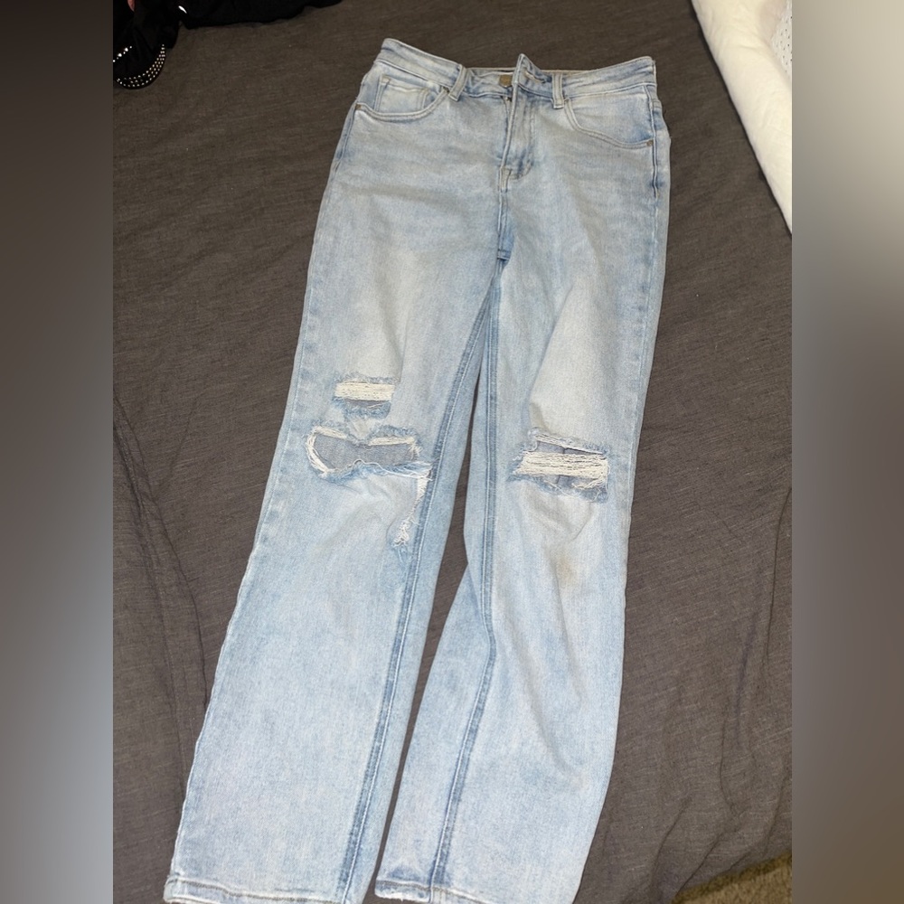 Distressed jeans